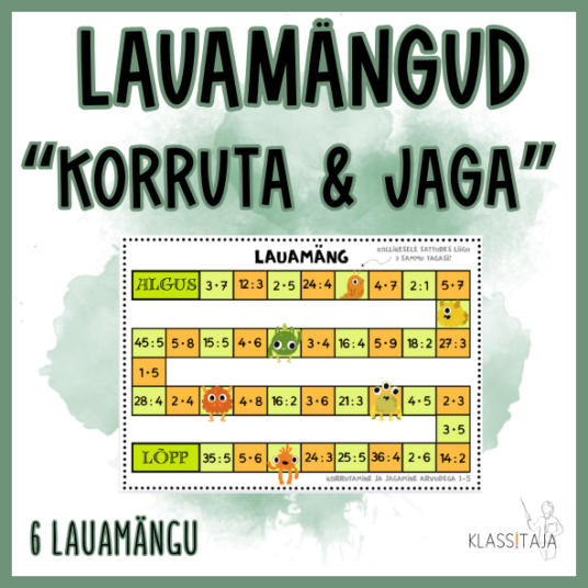 LAUAMÄNGUD "KORRUTA JA JAGA"