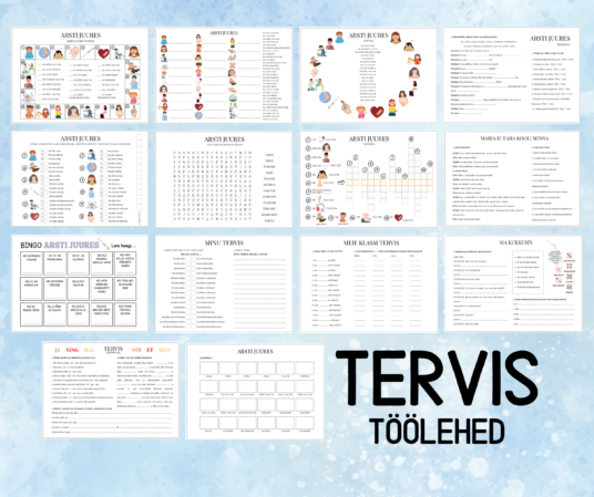 "TERVIS - töölehtede komplekt (14 lk)