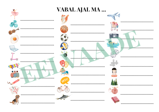 "HOBID/VABA AEG (“Leia ühine sümbol”, pildikaardid, tööleht, piltsõnastik)” - Image 4