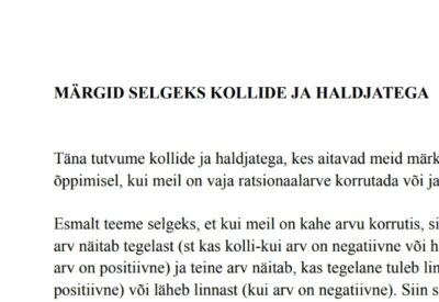 Korrutamise ja jagamise märgid selgeks koos kollide ja haldjatega