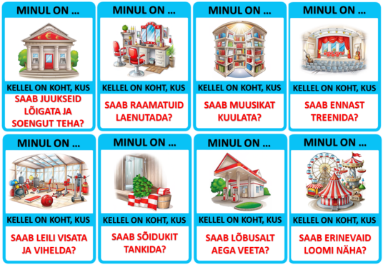 ÕPPEMÄNG "KELLEL ON? MINUL ON." teemal Kus saab seda teha?