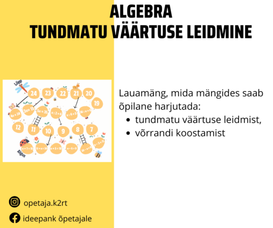 Tundmatu väärtuse leidmine