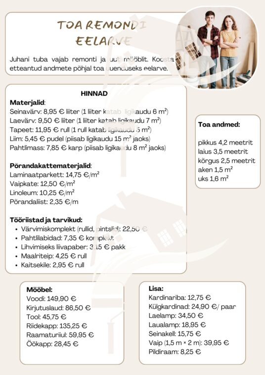 EELARVE KOOSTAMINE- tehted kümnendmurdudega - Image 2