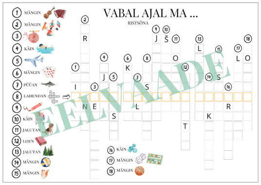 "VABA AEG / HOBID - töölehtede komplekt" - Image 6
