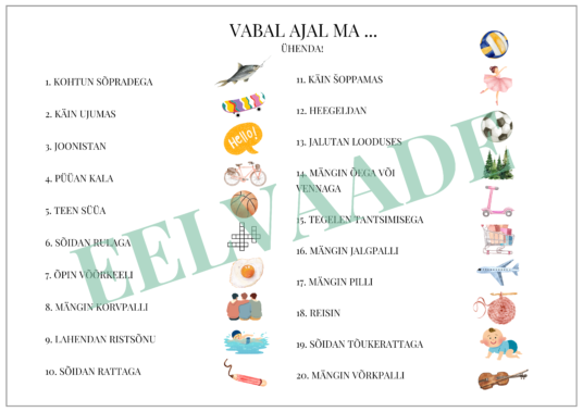 "VABA AEG - ühenda"