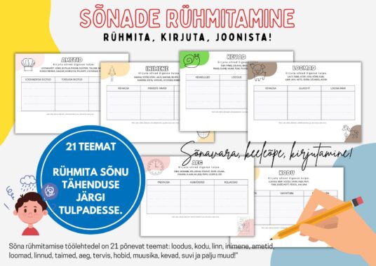 SÕNADE RÜHMITAMINE. 21 TEEMAT.
