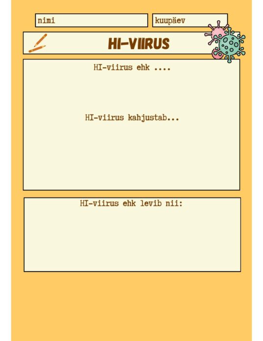 HAIGUSED - TÖÖLEHED RÜHMATÖÖKS VÕI VASTASTIKUSEKS ÕPETAMISEKS