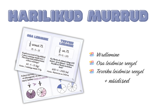 Plakatid: Harilikud murrud