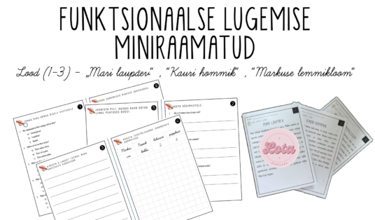 Funktsionaalse lugemise miniraamatud (lood 1–3)