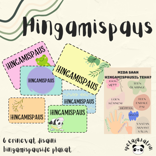 Hingamispaus - kaardid ja plakat