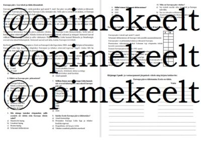 Euroopa päev (B1-B2)