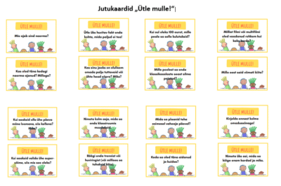 Jutukaardid "Ütle mulle!" ( 48 kaarti küsimustega)
