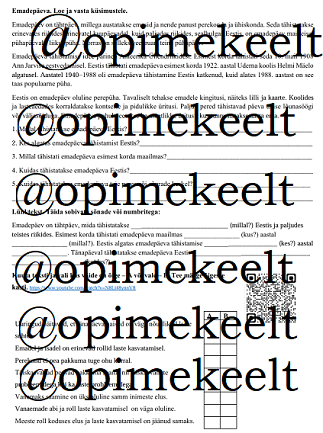 emakeelepäev (B1)