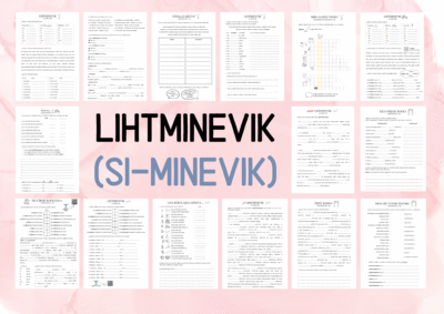 -SI-MINEVIK (LIHTMINEVIK) - TÖÖLEHTEDE KOMPLEKT