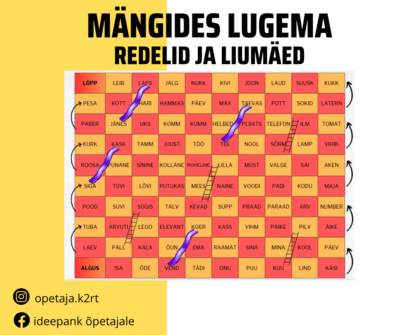 Mängides lugema - lauamäng