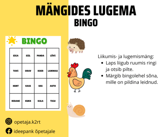 Liikudes lugema