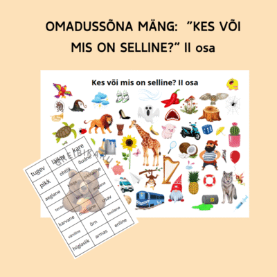 Omadussõna mäng "Kes või mis on selline?" II osa