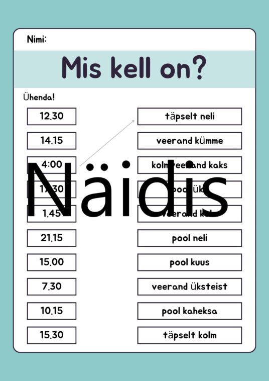 Kellaaeg. Mis kell on? - Image 2