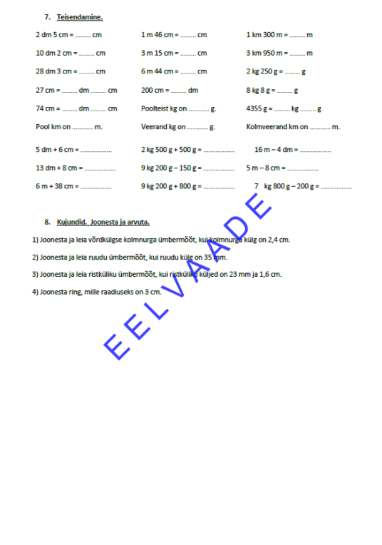 Aastalõputöö matemaatikas 3. klassile - Image 3