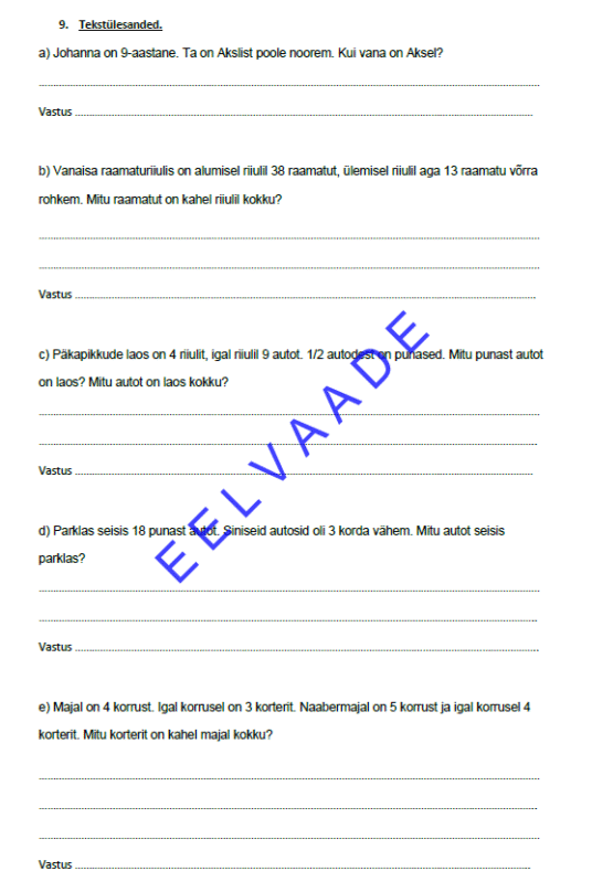 Aastalõputöö matemaatikas 3. klassile - Image 4