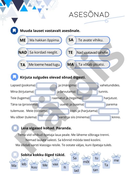 Asesõnad