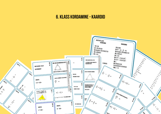 Kaardid 6. klassi teemade kordamiseks (matemaatika)