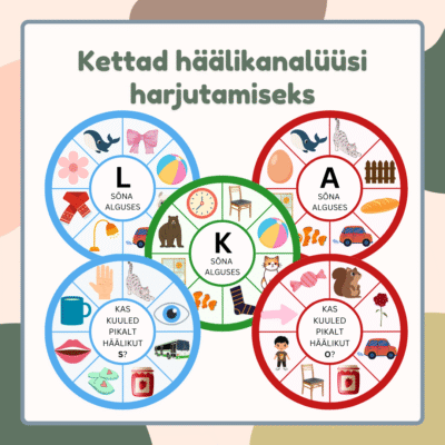 HÄÄLIKANALÜÜS- kettad häälikanaüüsi harjutamiseks
