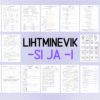 -SI- JA -I-MINEVIK (LIHTMINEVIK) - TÖÖLEHTEDE KOMPLEKT