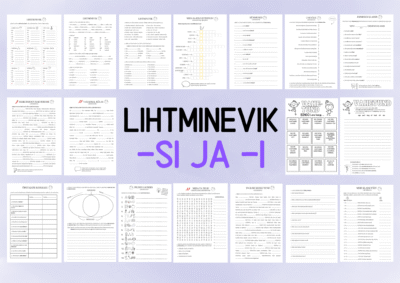 -SI- JA -I-MINEVIK (LIHTMINEVIK) - TÖÖLEHTEDE KOMPLEKT