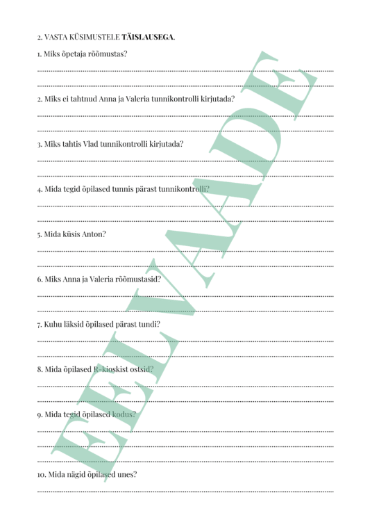 -SI- JA -I-MINEVIK (LIHTMINEVIK) - TÖÖLEHTEDE KOMPLEKT - Image 13