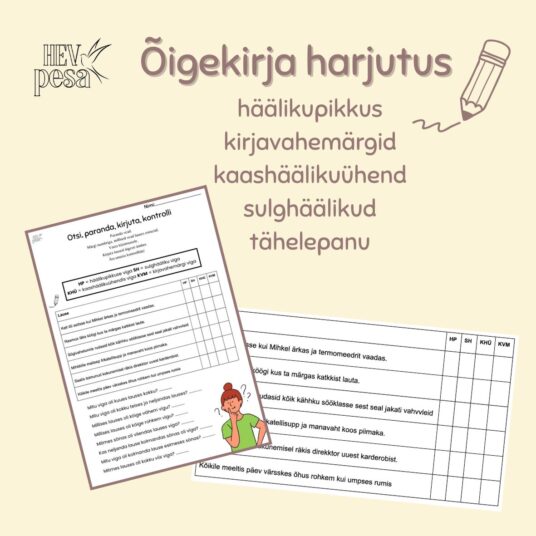 Õigekirja harjutus