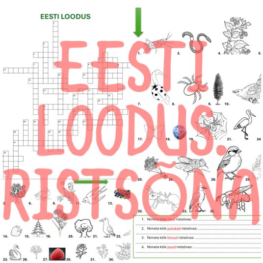 Eesti loodus. Ristsõna vastustega