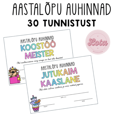 Aastalõpu auhinnad – tähista õpilaste saavutusi!