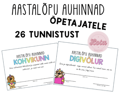 Aastalõpu auhinnad -õpetajatele
