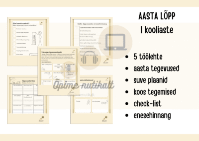 Aasta lõpu tegevused I kooliastmele