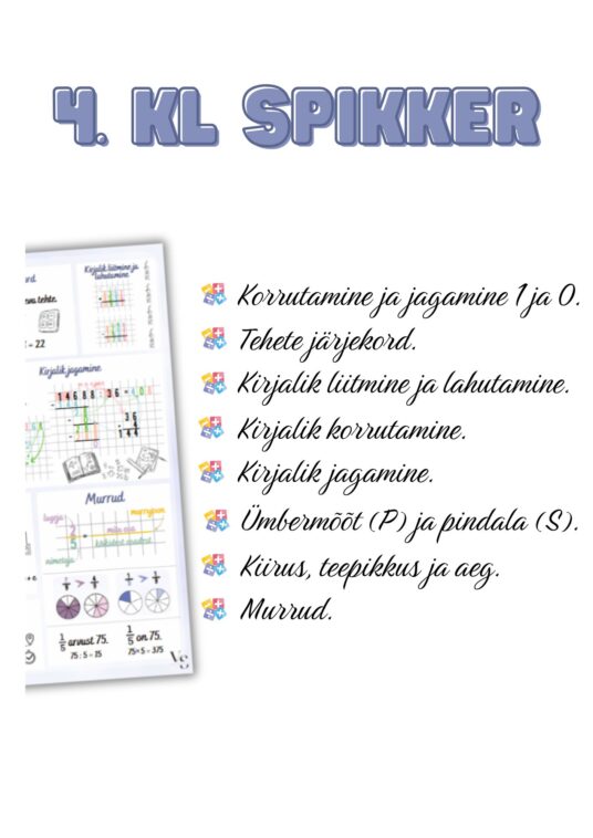 4. klassi spikker