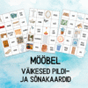 "Mööbel ja muud asjad kodus - väikesed sõna- ja pildikaardid (30 tk)"