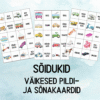 "Sõidukid - väikesed pildi- ja sõnakaardid (30 tk)"
