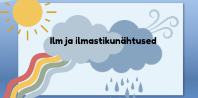 Ilm ja ilmastikunähtused slaidiesitlus