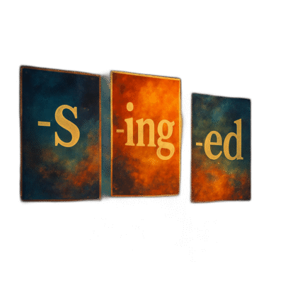 Verb endings (poster)