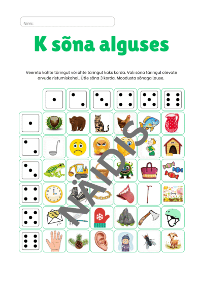 K-hääliku kõnesse viimine
