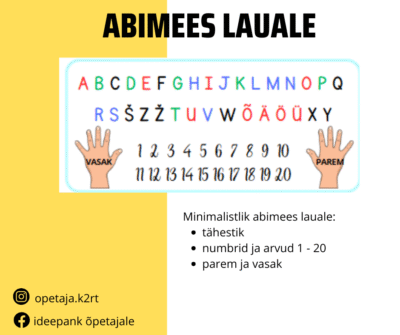 Abimees lauale - TASUTA
