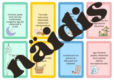 Suhtluskaardid: "Tervis. Toitumine" B1-B2; argumendikaardid
