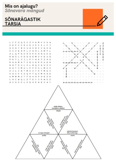Mis on ajalugu? 5. klass. Sõnavara mängud: sõnarägastik ja tarsia_7 lk