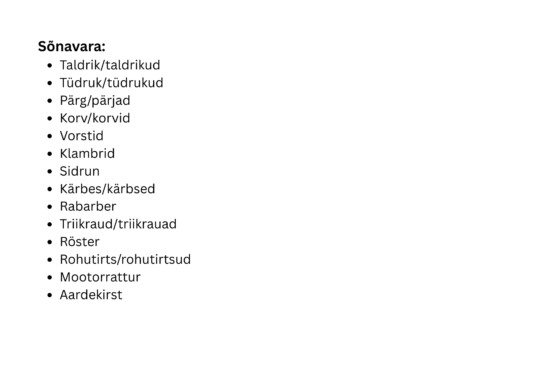 R-UNO: R-häälik sõnas mitmes positsioonis ja häälikuühendis - Image 3
