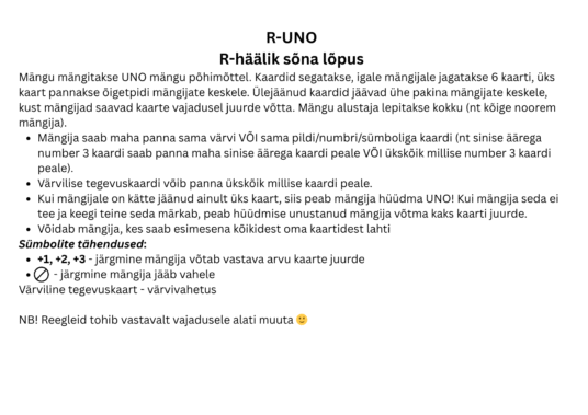 R-UNO: R-häälik sõna lõpus - Image 2