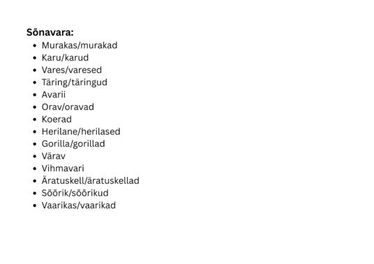 R-UNO: R-häälik sõna keskel vokaalide vahel - Image 3