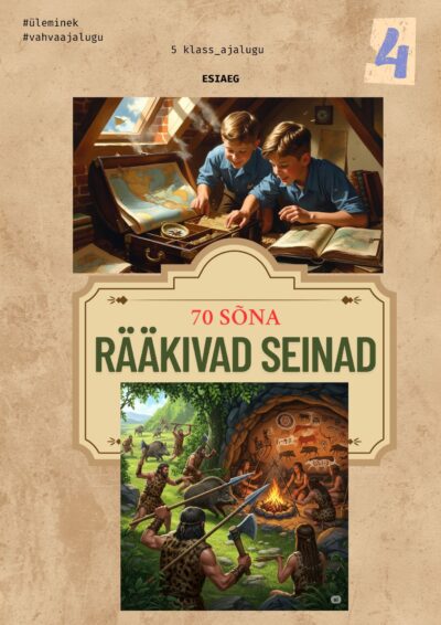 Sünnipäeva kingitus! Esiaeg. 5 klass. Rääkivad seinad. 70 sõnakaarti.