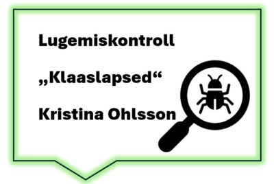 Lugemiskontroll "Klaaslapsed" Kristina Ohlsson