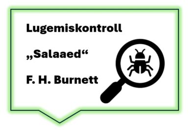Lugemiskontroll "Salaaed" F.H. Burnett